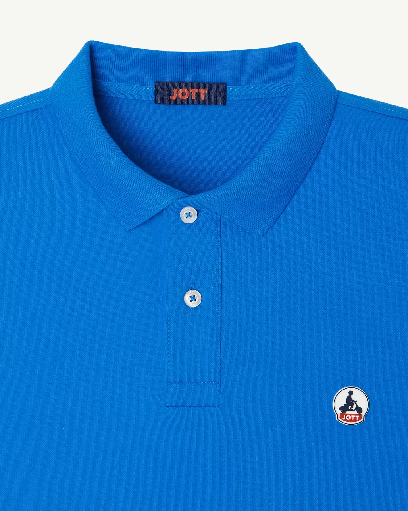 JOTT Azur Marbella organic cotton polo shirt AZURE Discount