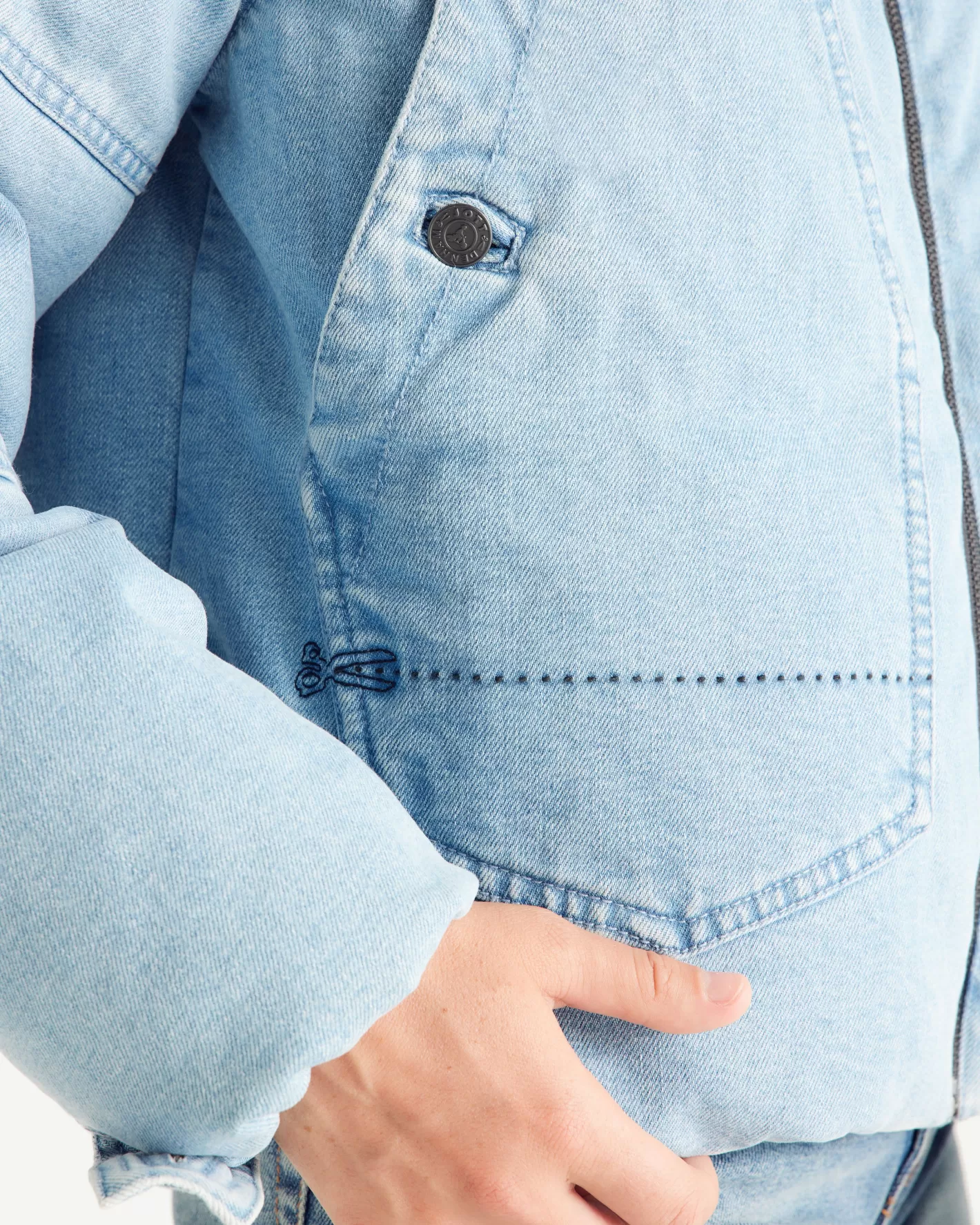 JOTT Doudoune 'Puffer' Light denim jeans Aero MNW x DENHAM YJEANSCLAIR Discount