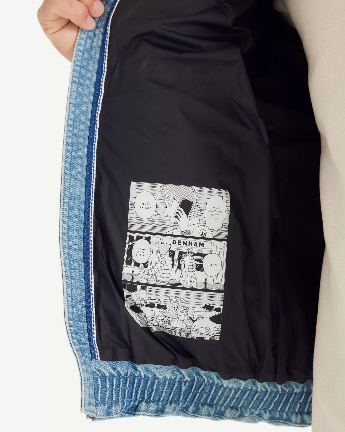 JOTT Doudoune 'Puffer' Light denim jeans Aero MNW x DENHAM YJEANSCLAIR Discount