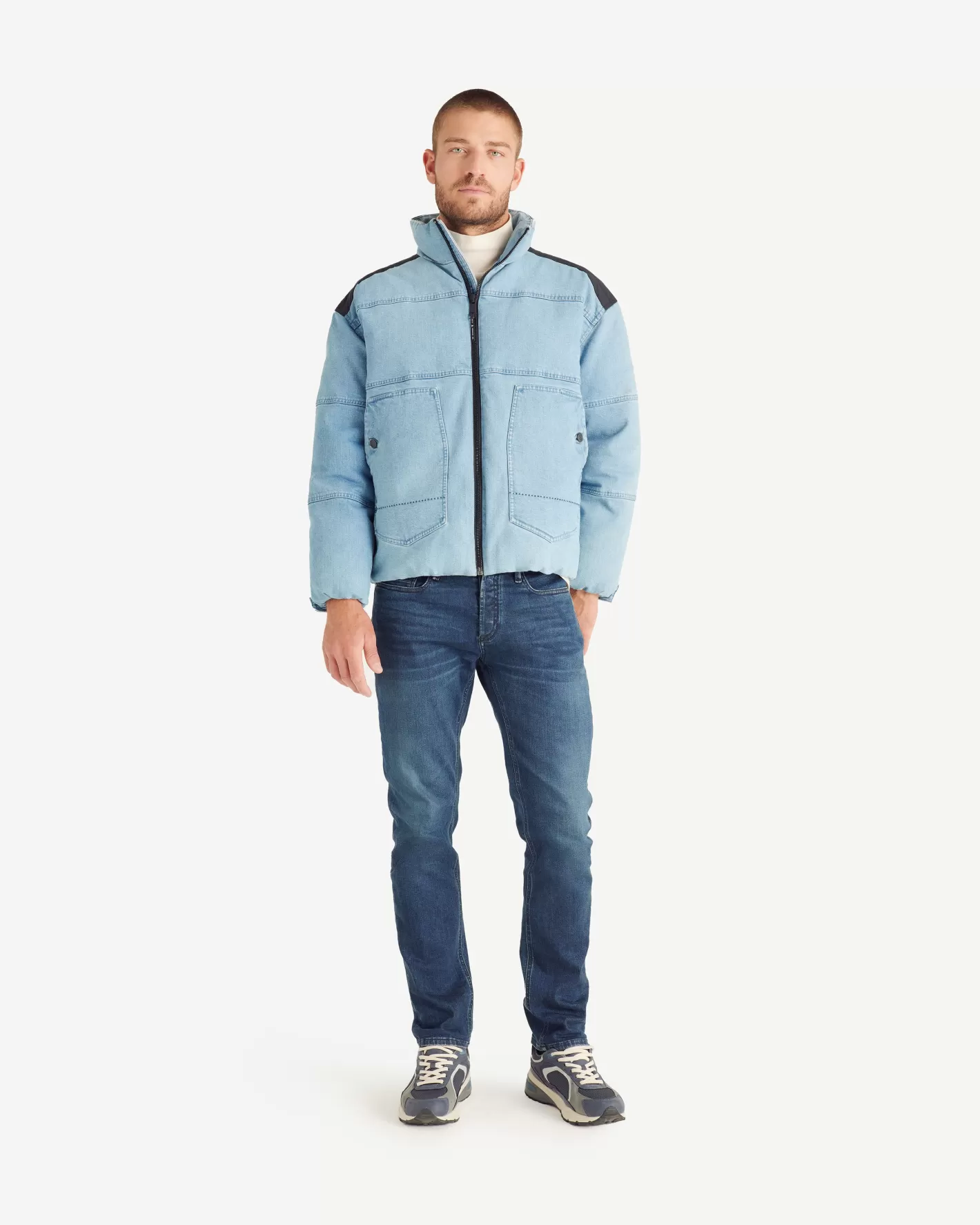 JOTT Doudoune 'Puffer' Light denim jeans Aero MNW x DENHAM YJEANSCLAIR Discount