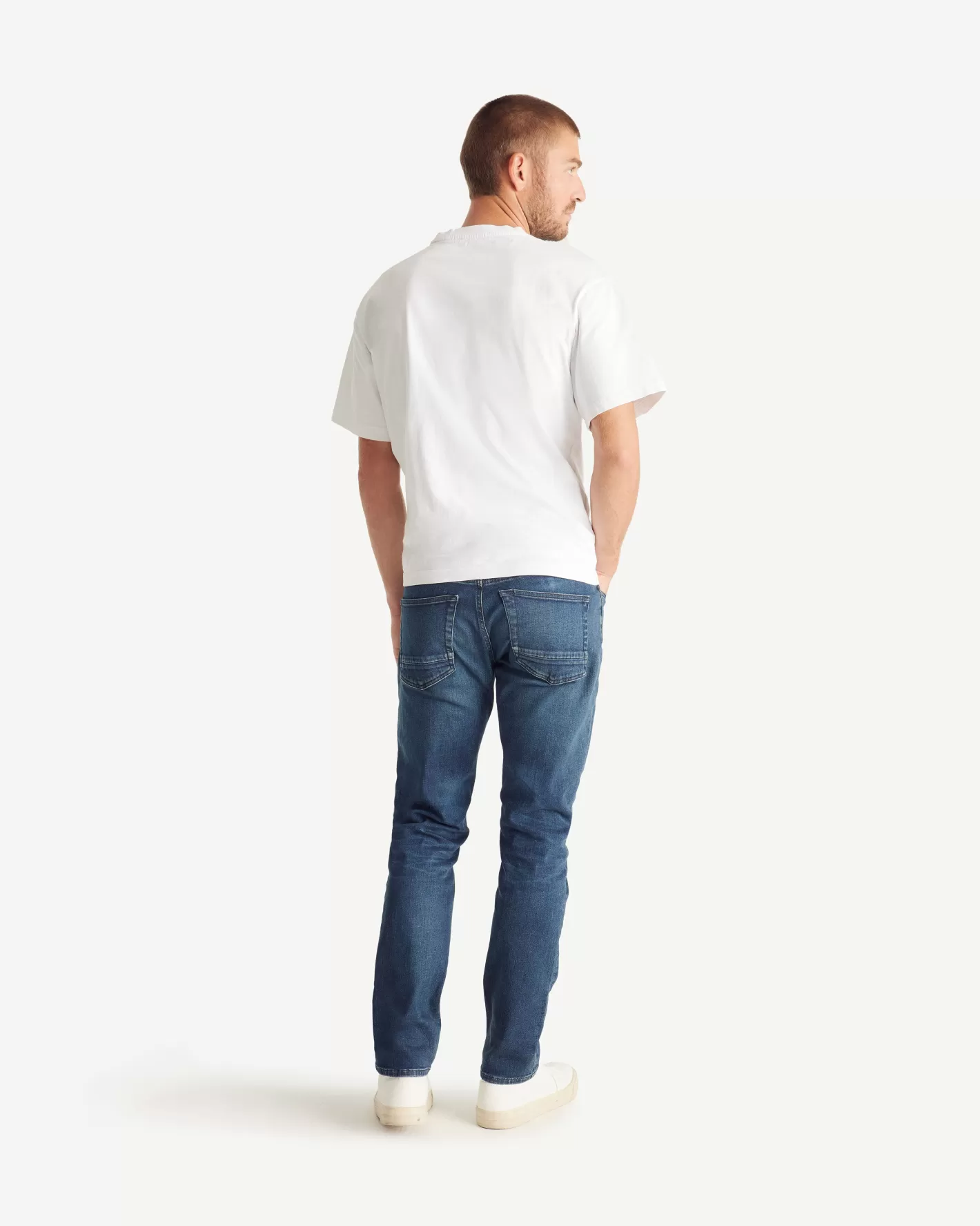 JOTT Jean homme coupe slim Bleu moyen Razor x DENHAM AJEANSBLEUMOYEN Cheap