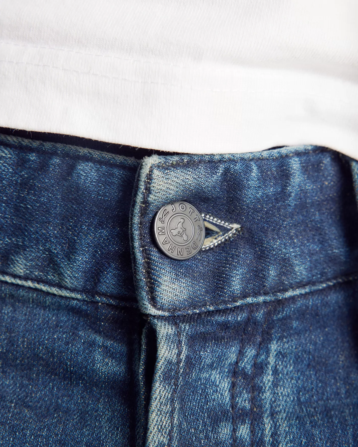JOTT Jean homme coupe slim Bleu moyen Razor x DENHAM AJEANSBLEUMOYEN Cheap