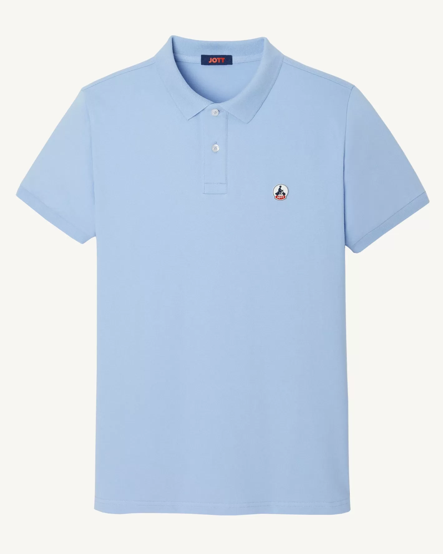 JOTT Organic cotton polo shirt Light blue Marbella BLEUCLAIR Outlet