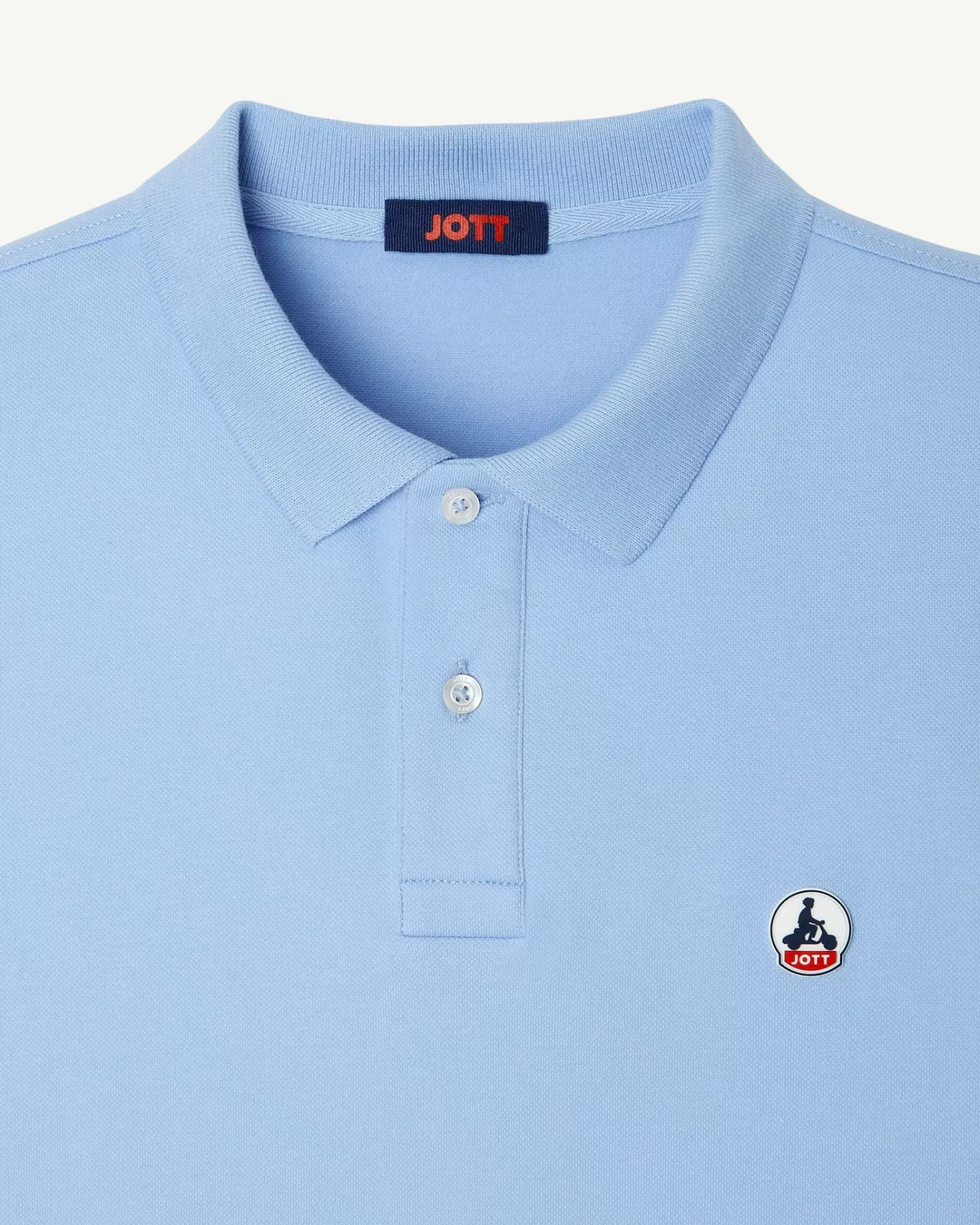 JOTT Organic cotton polo shirt Light blue Marbella BLEUCLAIR Outlet