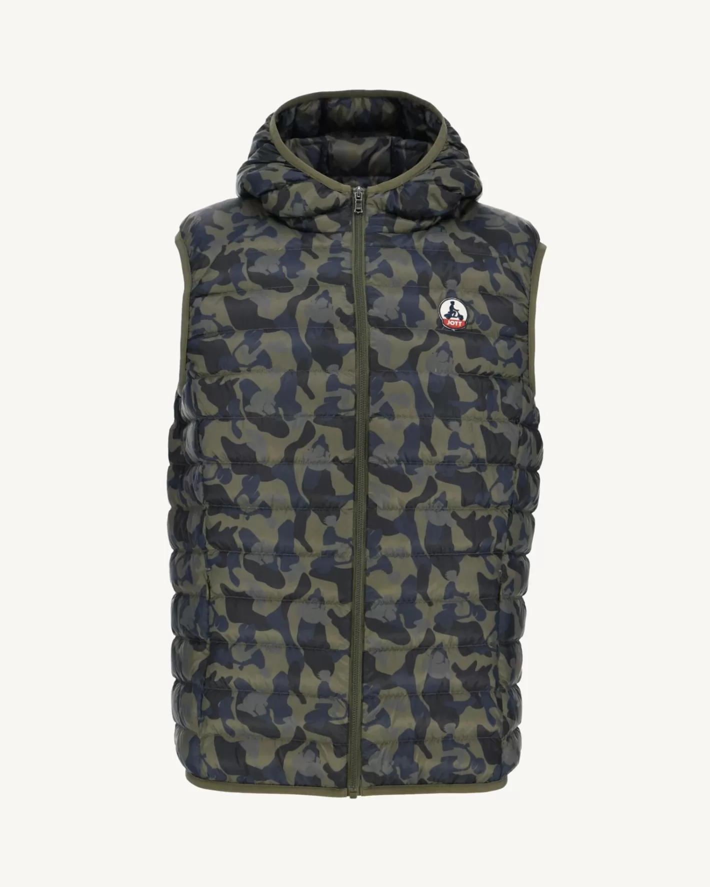 JOTT Pat military print hooded sleeveless down jacket PRINTMILITAIRE Outlet