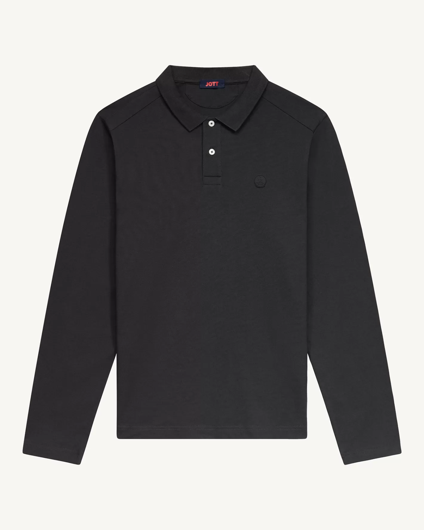 JOTT Polo manches longues en coton Carlos NOIR Best Sale