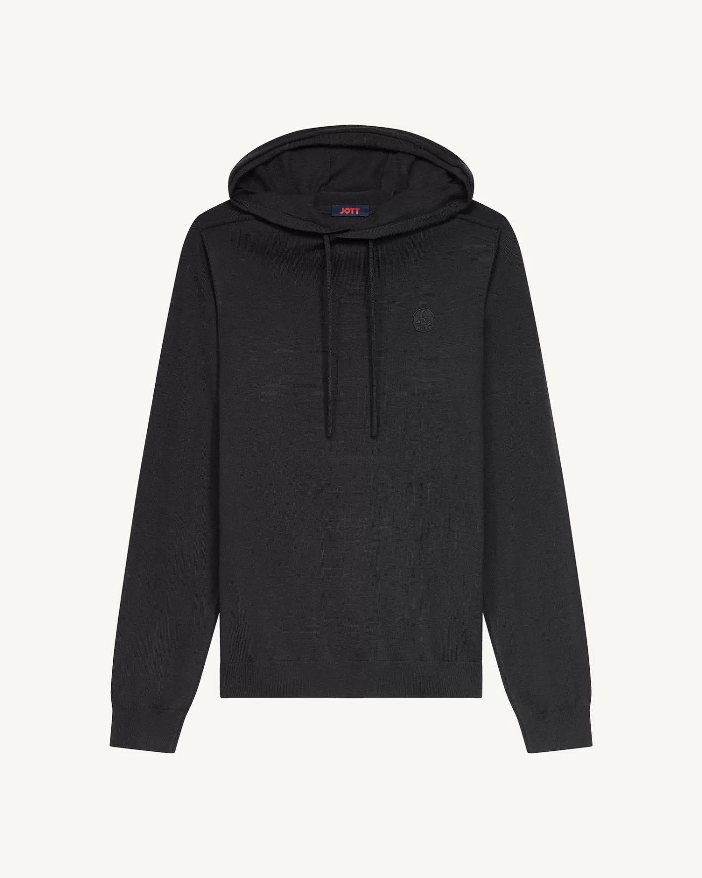 JOTT Pull capuche en mailles Auguste NOIR Discount