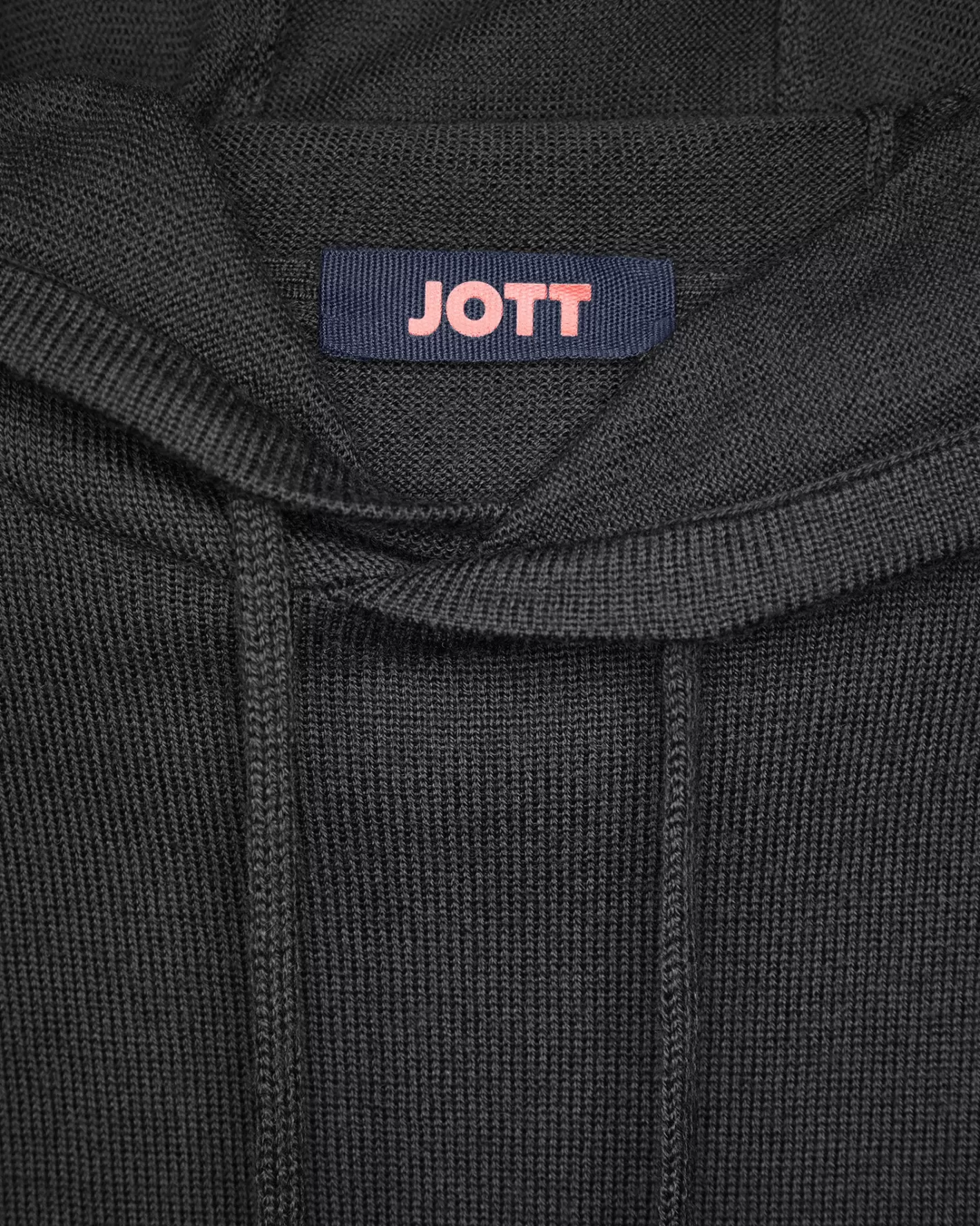 JOTT Pull capuche en mailles Auguste NOIR Discount