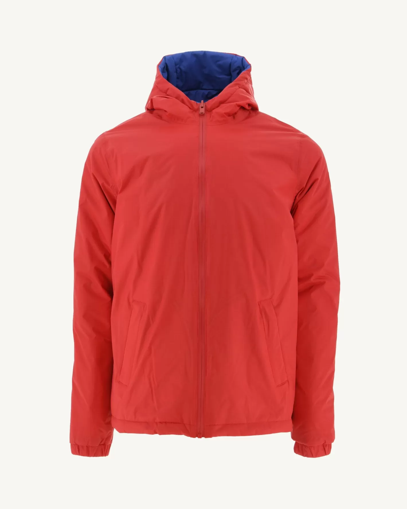 JOTT Reversible Ultralight down jacket with hood Bright red/Dark denim Vigo Online