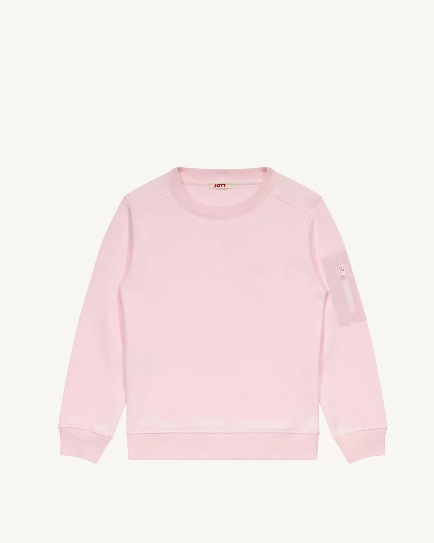 JOTT Sweat enfant col rond en coton Rose pétale Rumba TROSEPETALE Outlet