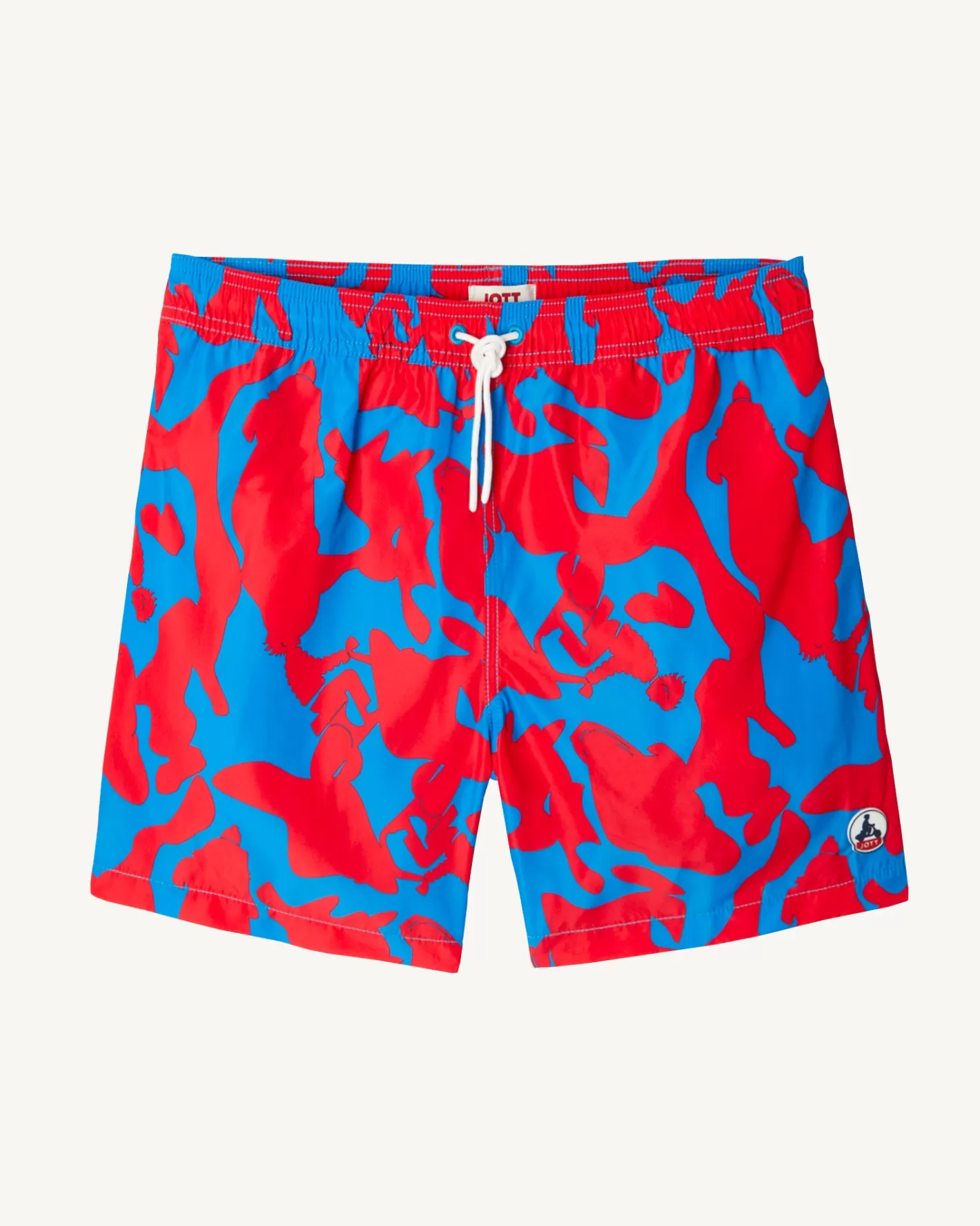 JOTT Swim shorts Camo azure/Intense red Biarritz Clearance