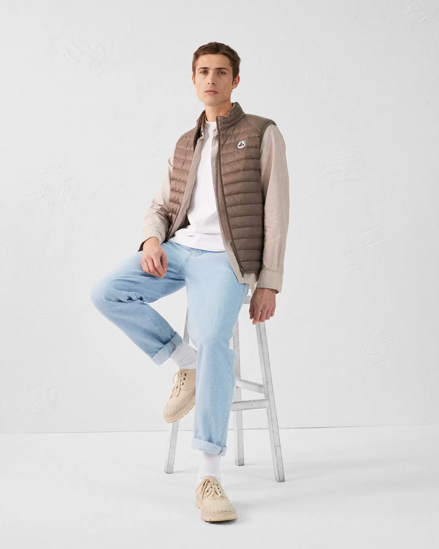 JOTT sleeveless down jacket Tom TAUPE Store